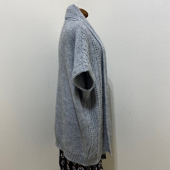 Elsamanda Grey Wool Blend Cardigan/Sweater Size Medium - Picture 3 of 8